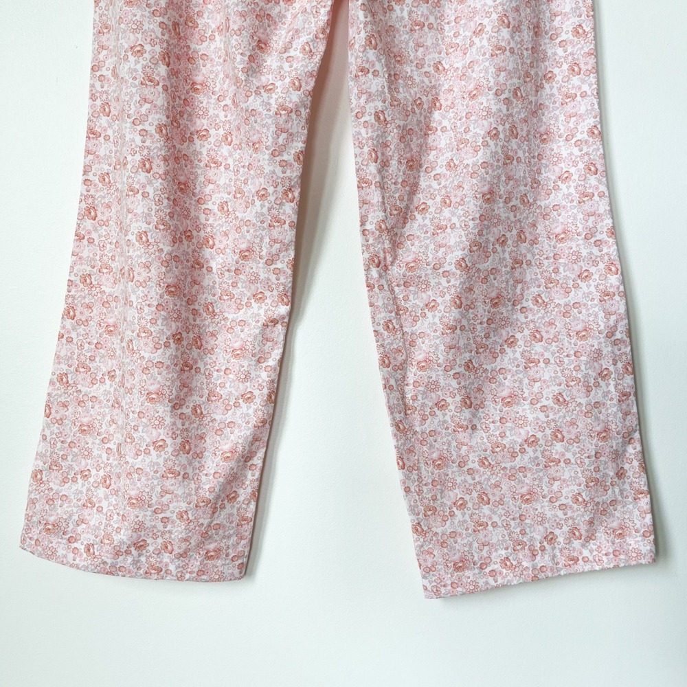 Love by Gap Cotton Poplin Floral Pajama Pants Womens Small Pink - Picture 7 of 13